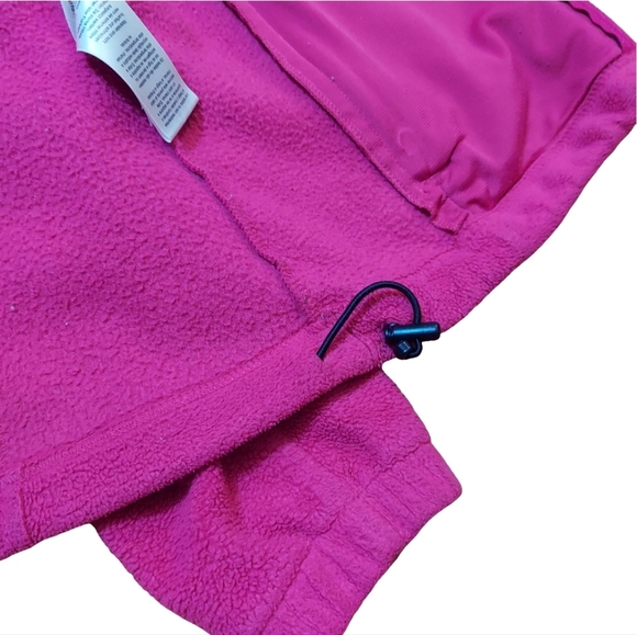 Columbia Full Zip Hooded Fleece Jacket Dark Pink - Picture 9 of 14